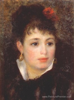 Femme avec une rose Femme avec une rose