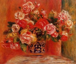 Roses dans un vase Roses dans un vase