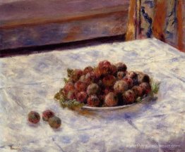 Nature morte, une assiette de prunes Nature morte, une assiette de prunes