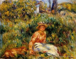 Jeune femme dans un jardin Jeune femme dans un jardin