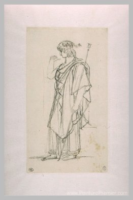 La figure d'Oreste, debout drapée La figure d'Oreste, debout drapée