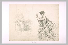 Étudiez la figure d'Hermione et les croquis de la figure de Pyrr Étudiez la figure d'Hermione et les croquis de la figure de Pyrr