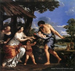 Romulus et Remus ont fait l'abri par Faustulus Romulus et Remus ont fait l'abri par Faustulus