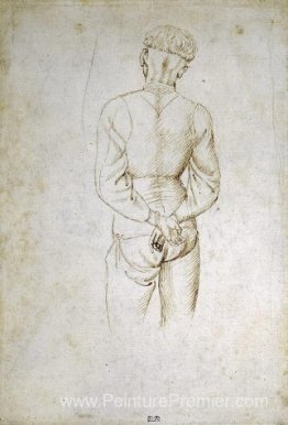 Étude d'un jeune homme avec ses mains attachées derrière son dos Étude d'un jeune homme avec ses mains attachées derrière son dos