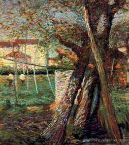 Campagne avec des arbres Campagne avec des arbres