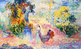 Femme dans le parc Femme dans le parc