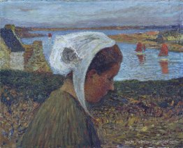 Jeune Breton au bord de la mer Jeune Breton au bord de la mer