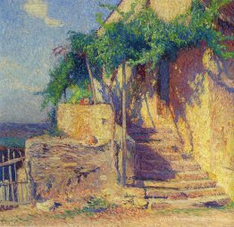 Maison avec vigne et escalier Maison avec vigne et escalier