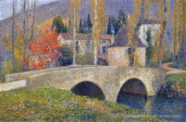Le pont à Labastide du Vert en automne Le pont à Labastide du Vert en automne