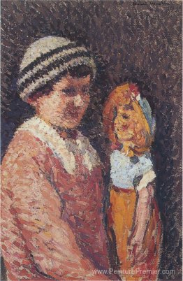 Jeune fille avec poupée Jeune fille avec poupée