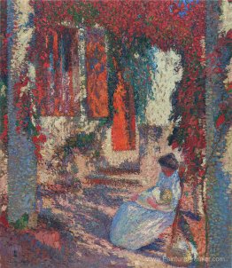Mère et enfant dans le jardin Mère et enfant dans le jardin