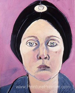 Autoportrait en turban avec épingle à chiens eskimo Autoportrait en turban avec épingle à chiens eskimo