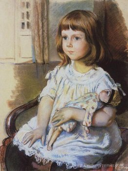 Fille avec une poupée Fille avec une poupée