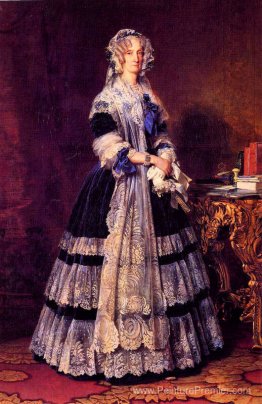 Portrait de la reine Marie Amelie de France Portrait de la reine Marie Amelie de France