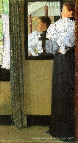 Visage reflété dans un miroir Visage reflété dans un miroir