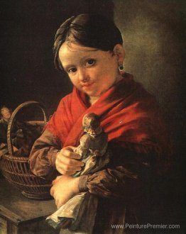 Fille avec une poupée Fille avec une poupée