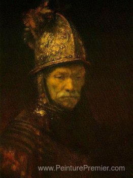 Portrait d'un homme avec un casque doré Portrait d'un homme avec un casque doré