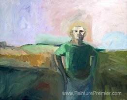 Homme et ciel de lavande Homme et ciel de lavande