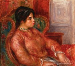 Femme avec chaise verte Femme avec chaise verte