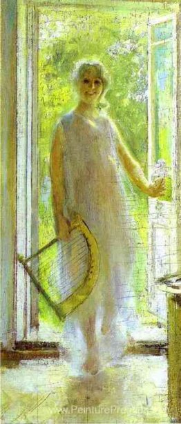 Jeune femme au seuil Jeune femme au seuil