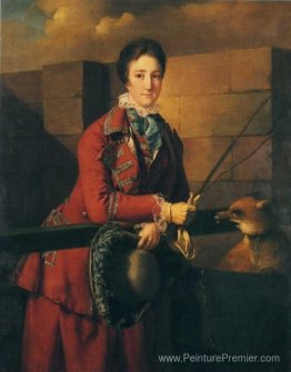 Mme Wilmot en robe de conduite Mme Wilmot en robe de conduite