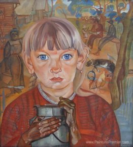 Fille avec un lait peut Fille avec un lait peut