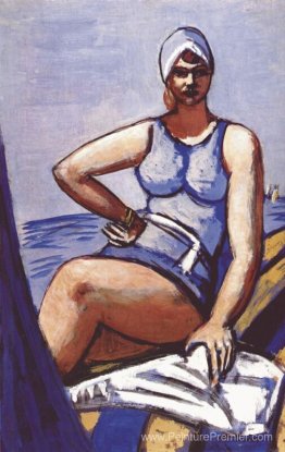 Quappi en bleu dans un bateau Quappi en bleu dans un bateau