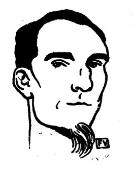 Portrait de l'écrivain français Félix Fénéon Portrait de l'écrivain français Félix Fénéon