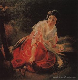 Fille dans une forêt Fille dans une forêt