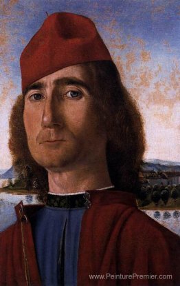 Portrait d'un homme inconnu avec béret rouge Portrait d'un homme inconnu avec béret rouge