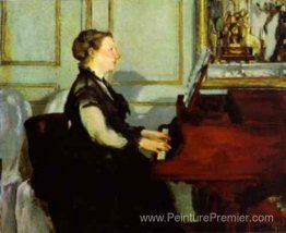Madame Manet au piano Madame Manet au piano