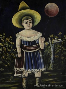 Fille avec une balle Fille avec une balle