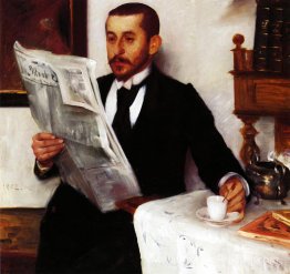 Portrait du peintre Benno Becker Portrait du peintre Benno Becker