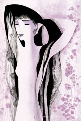 Fille eyvind avec les cheveux corbeau Fille eyvind avec les cheveux corbeau