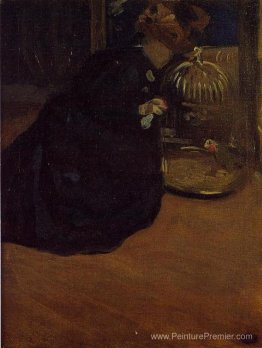 Femme avec une perruche Femme avec une perruche