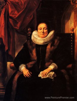 Portrait d'une dame assise sur une chaise Portrait d'une dame assise sur une chaise