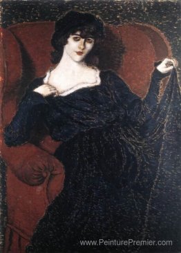 Zorka Bányai dans une robe noire Zorka Bányai dans une robe noire