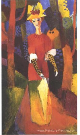 Femme dans le parc Femme dans le parc