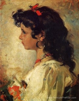 Chef d'une fille italienne Chef d'une fille italienne