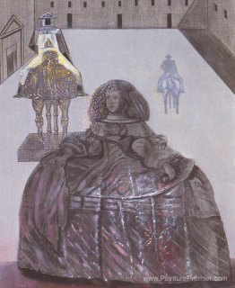 L'Infanta Margarita de Velazquez apparaissant dans la silhouette L'Infanta Margarita de Velazquez apparaissant dans la silhouette