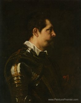 Portrait d'un commandant militaire Buste Longueur de profil dans Portrait d'un commandant militaire Buste Longueur de profil dans