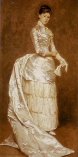 Charlotte Dufaux, dans sa robe de mariée Charlotte Dufaux, dans sa robe de mariée