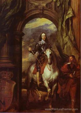 Portrait équestre de Charles I, roi d'Angleterre avec Seigneor d Portrait équestre de Charles I, roi d'Angleterre avec Seigneor d