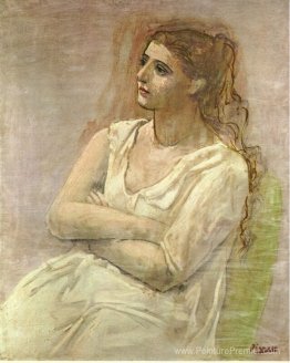 Femme assise avec ses bras pliés (Sarah Murphy) Femme assise avec ses bras pliés (Sarah Murphy)