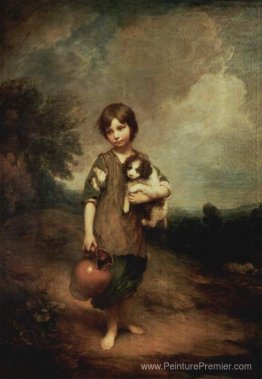 Une paysanne avec un chien et une cruche Une paysanne avec un chien et une cruche