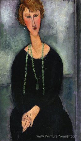Femme avec un collier vert (Madame Menier) Femme avec un collier vert (Madame Menier)