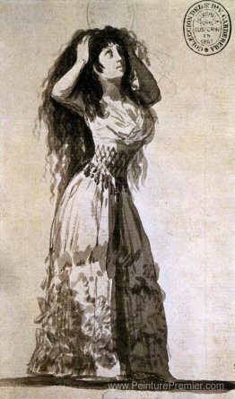 La duchesse d'Alba arrangeant ses cheveux La duchesse d'Alba arrangeant ses cheveux