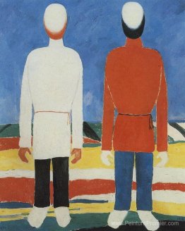 Deux figures masculines Deux figures masculines