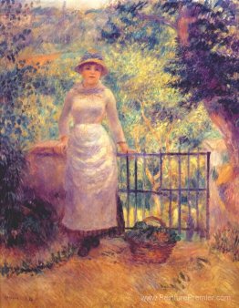 Aline à la porte (fille dans le jardin) Aline à la porte (fille dans le jardin)