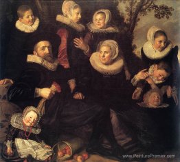 Groupe familial dans un paysage Groupe familial dans un paysage